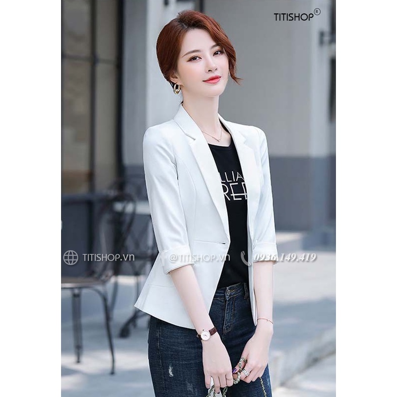 Áo Vest Nữ tay lỡ Titishop ANN335 trắng