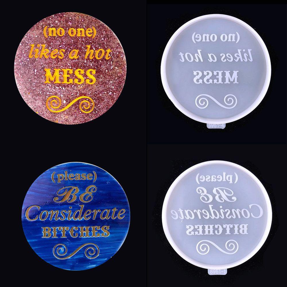 Khuôn Nhựa Epoxy Lót Cốc Cà Phê Cách Nhiệt Chống Bỏng Thủ Công Sáng Tạo