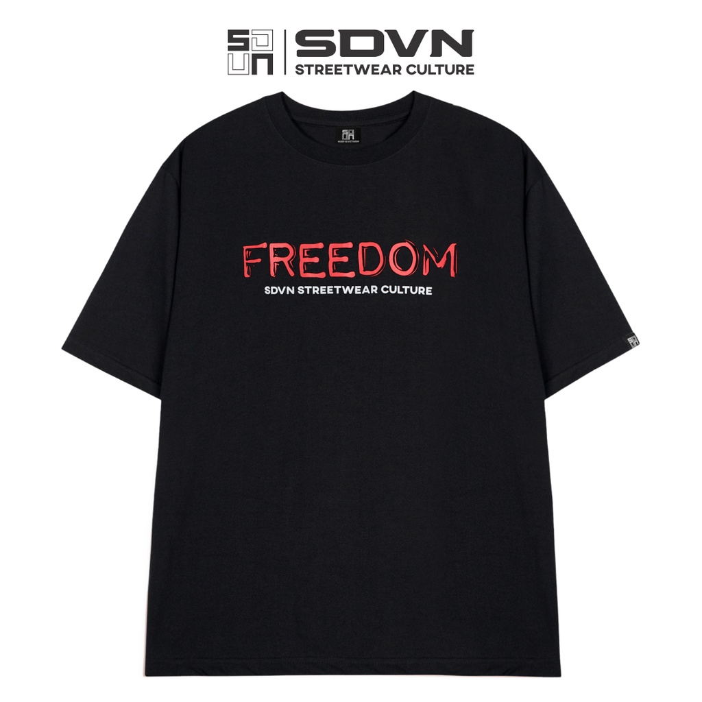 Áo Thun Unisex Nam Nữ Form Rộng SDVN Freedom Brave