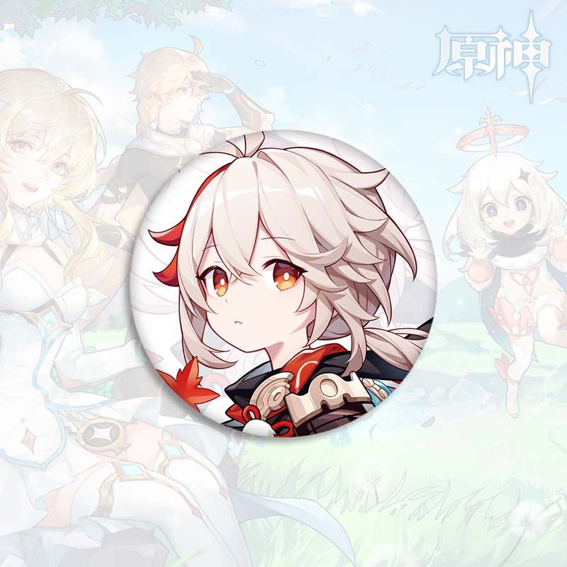 mới [Genshin impact huy hiệu] trâm huy hiệu ngoại vi anime lớn 5,8 cm Z lỗ thông hơi thưởng Ixia hoặc tình yêu của N shogun K AE's ha RA KA kết hợp A 6368