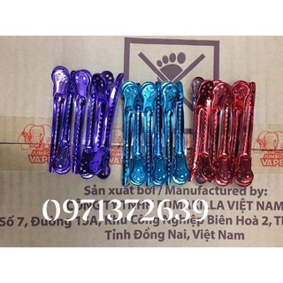 kẹp chia tóc inox màu ( hộp 6 cái)