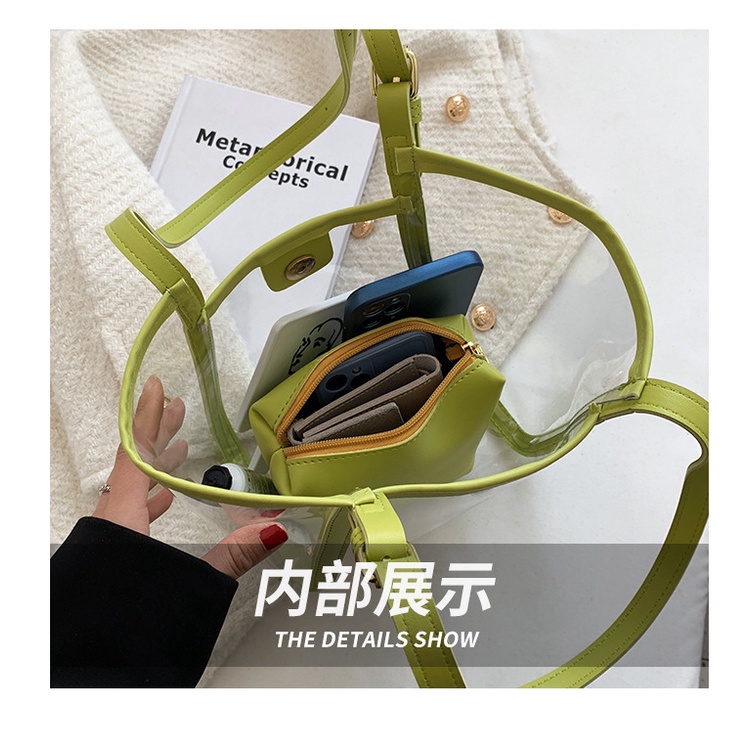 Túi Xách Trong Suốt Thời Trang Mùa Hè Hàn Quốc 2022 Dễ Phối Đồ Dành Cho Nữ