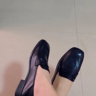 _ORDER_ Loafer mũi vuông da trơn size 35-39 ( có ảnh thật)