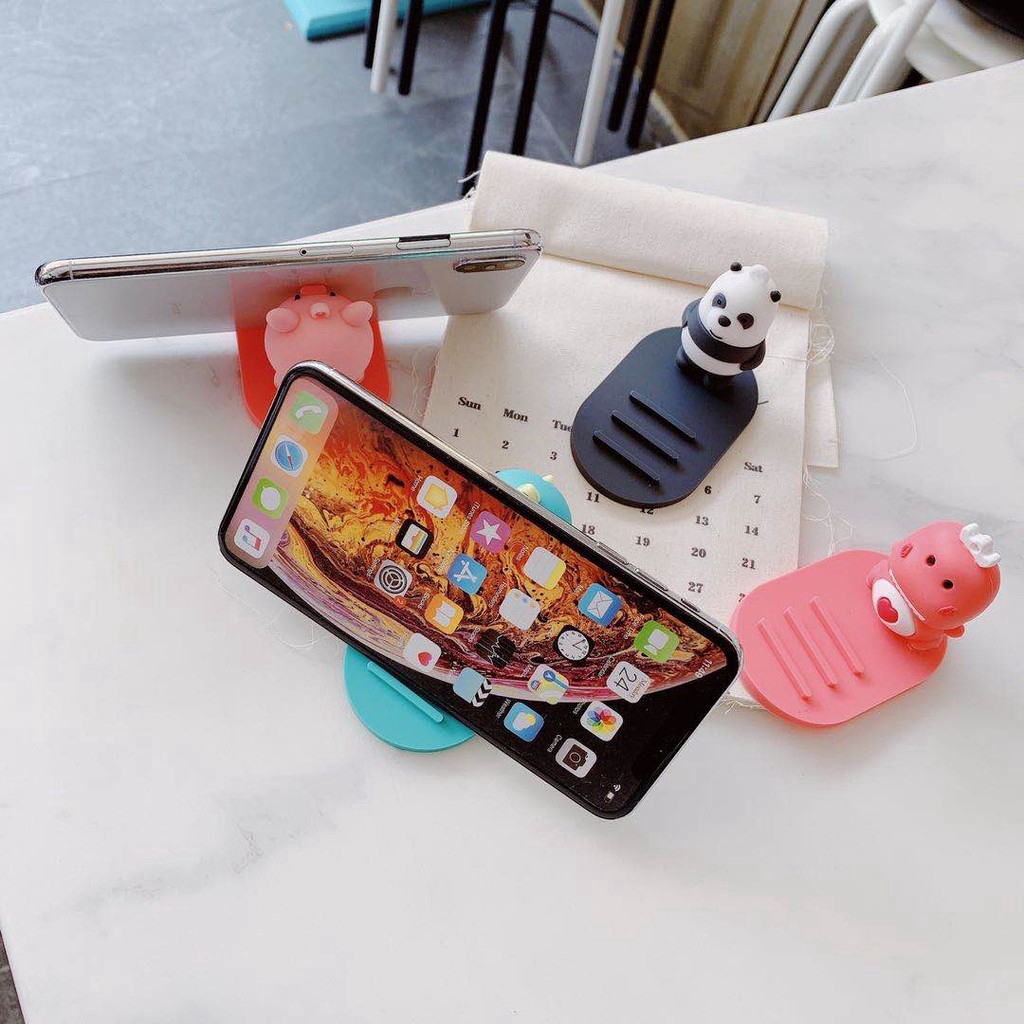 Đế đỡ điện thoại họa tiết hoạt hình xinh xắn tiện dụng