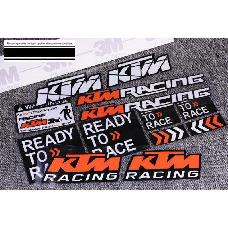 Sticker Phản Quang 3m ktm duke 200 rc tmxk 1090 Dán Trang Trí Xe Hơi