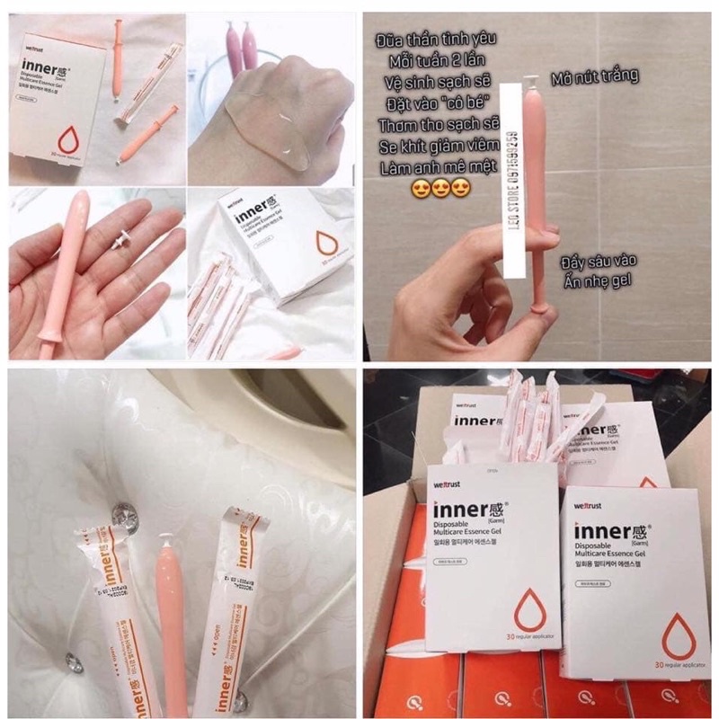 Đũa Thần Inner Gel Se Khít Vùng Kín Làm Hồng Cô Bé Gel Phụ Khoa Dung Dịch Vệ Sinh Phụ Nữ Số 1 Hàn Quốc