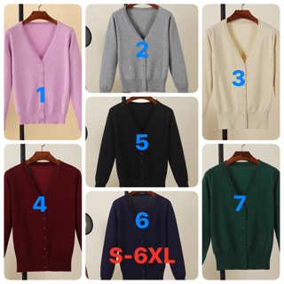 (ORDER) Áo len cardigan BIG SIZE (S-6XL)