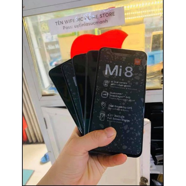 ĐIỆN THOẠI XIAOMI MI8 -HÀNG QUỐC TẾ- lIKENEW TẶNG KÈM ỐP+ CƯỜNG LỰC+ SIM VÀO MẠNG