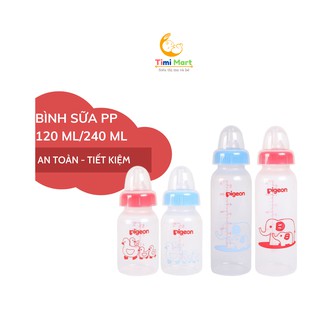 Bình sữa Pigeon PP Tiêu chuẩn 120ml - 240ml an toàn cho bé