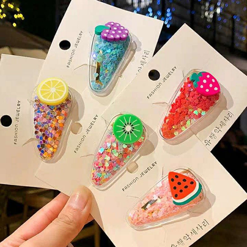 Kẹp tóc nữ hình các loại trái cây