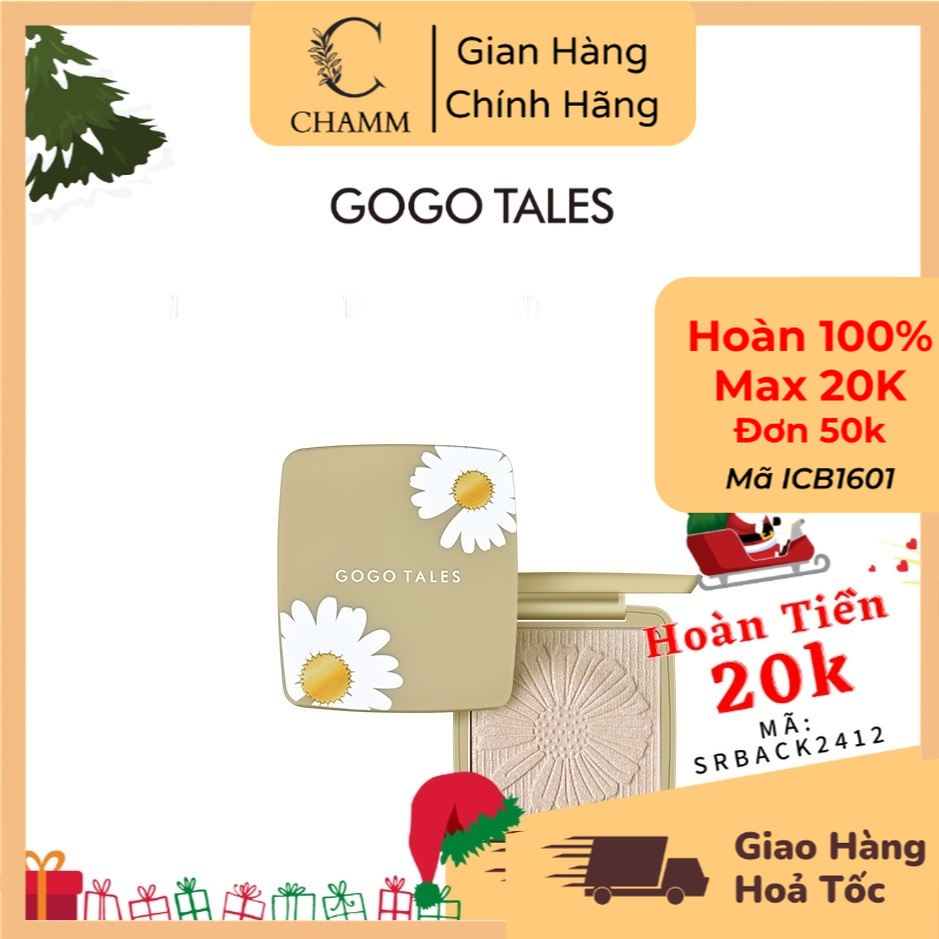 Phấn bắt sáng highlight Gogo Tales GT182 Bản Hoa Cúc nội địa trung