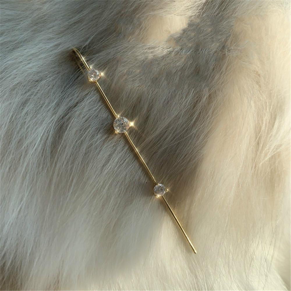 Khuyên Xỏ Tai Thanh Dài Khảm Đá Thời Trang Phong Cách Hàn Quốc Cho Nữ