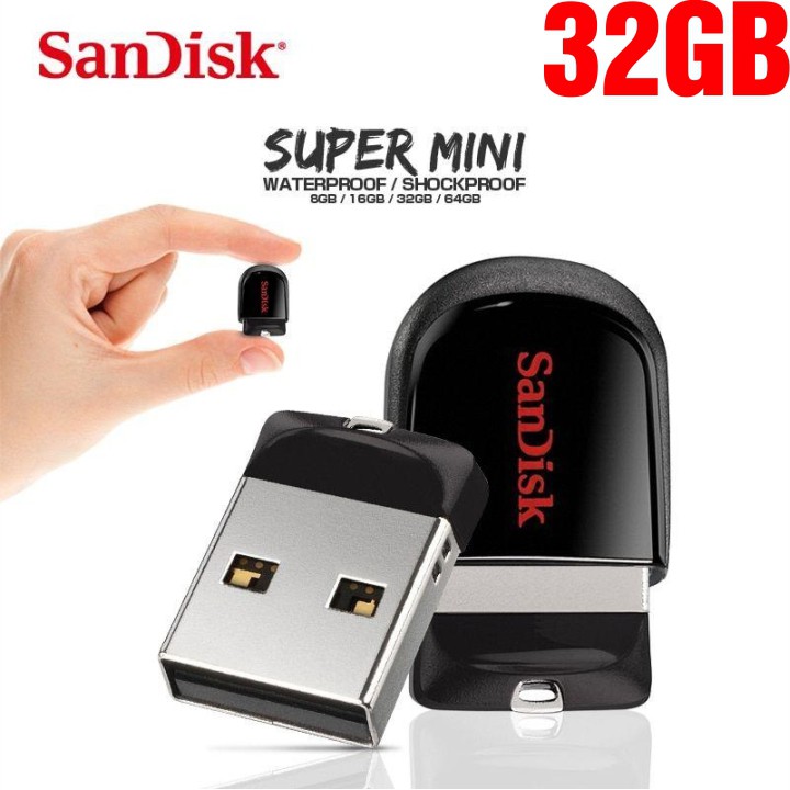 USB SanDisk 32GB Cruzer Fit CZ33 – USB Flash Diver – CHÍNH HÃNG – Bảo hành 5 năm