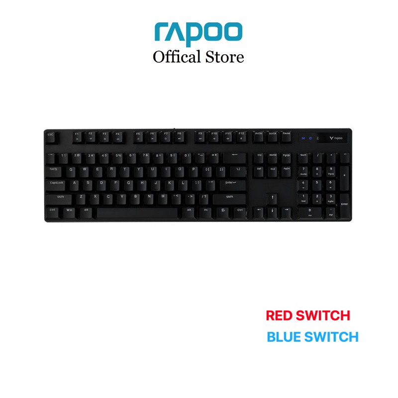 Bàn phím Rapoo V500 Pro Wireless màu đen không dây 2.4 GHz -