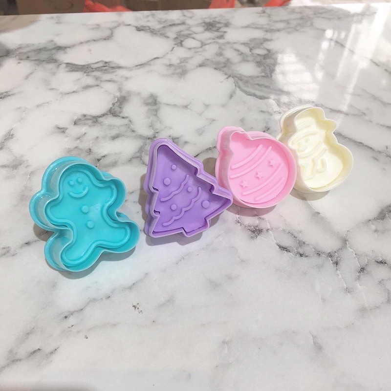 Bộ 4 khuôn nhấn cookies