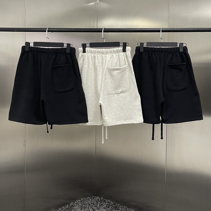 Quần Short Fear Of God Essentials 1977, Quần đùi FOG 1977, Chất liệu Cotton, 2 màu đen, Kem BapeVN