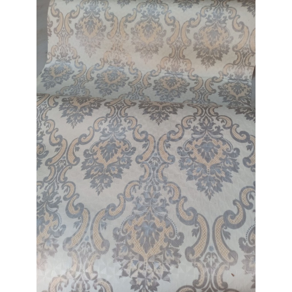 Decal giấy dán tường hoa văn đức khổ 60cm giấy dày keo sẵn