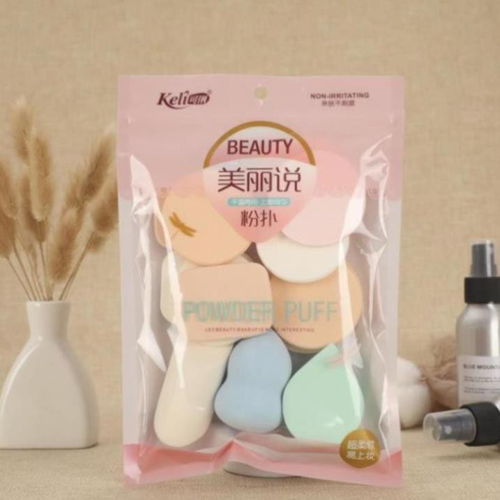 Full Túi 13 Miếng Trang Điểm Kem Nền Phấn Phủ KELI Puff