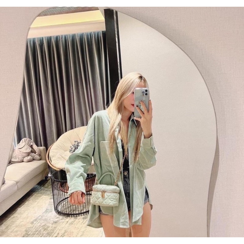 Túi cốp cnk da phồng sz 16 siêu xinh