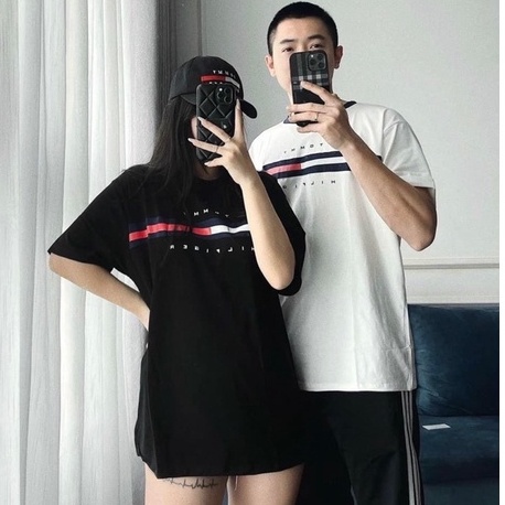 Áo phông nữ form rộng tay lỡ unisex hàn quốc cá tính bigsize màu vàng trắng - Áo thun nữ forrm rộng tay ngắn cổ tròn đẹp