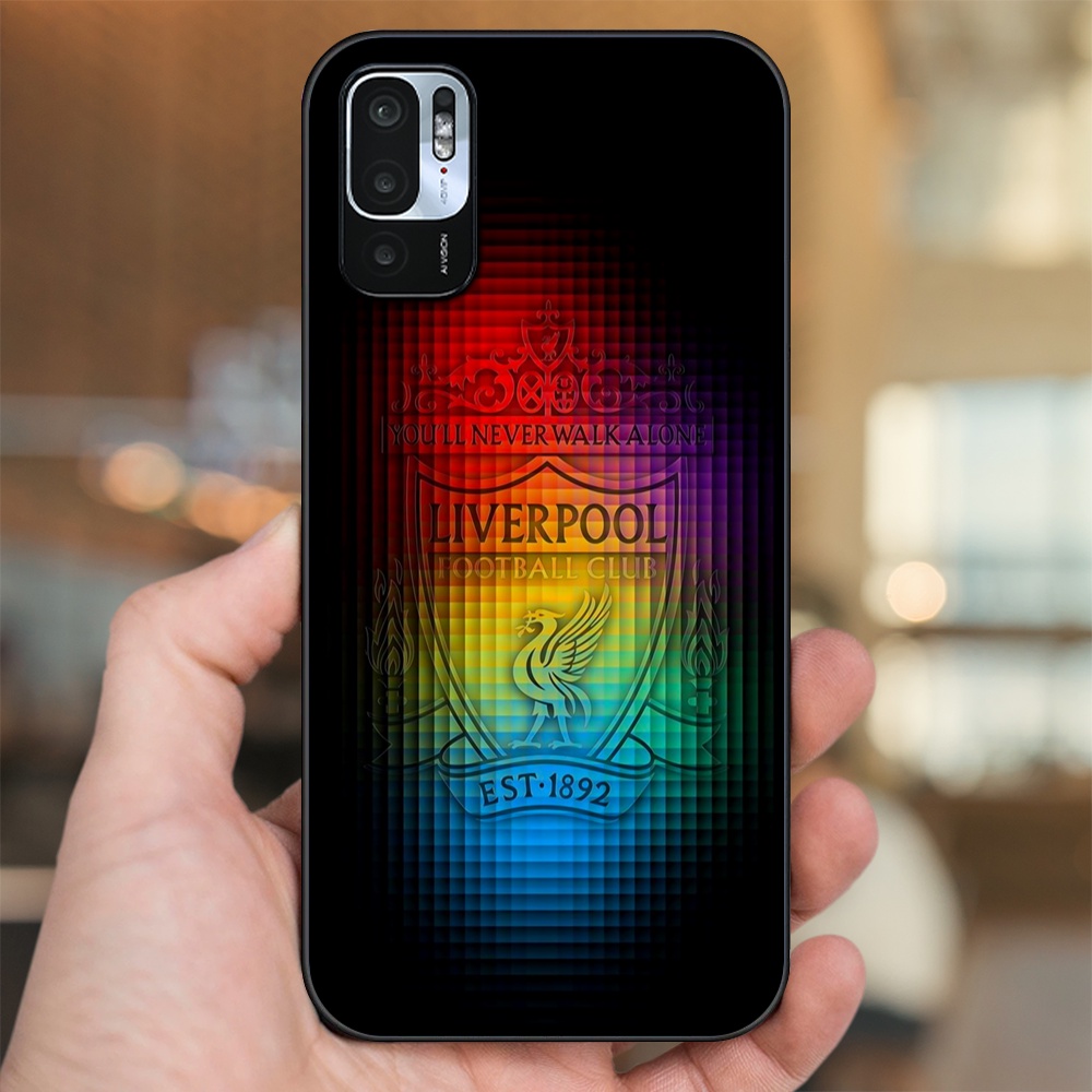 Ốp lưng Xiaomi Redmi Note 10 5G viền đen in hình Liverpool FC