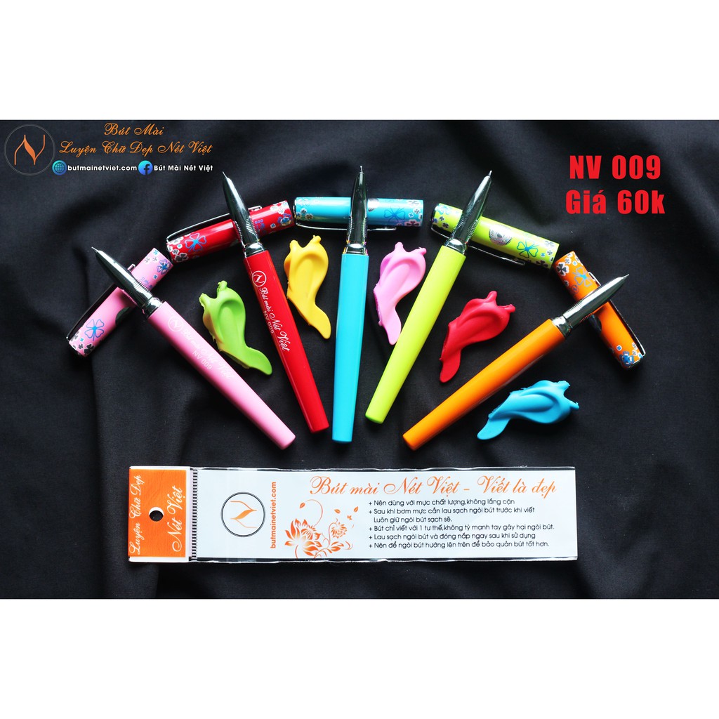 Bút mài luyện chữ đẹp Nét Việt NV009 (ngòi kim tinh mài )