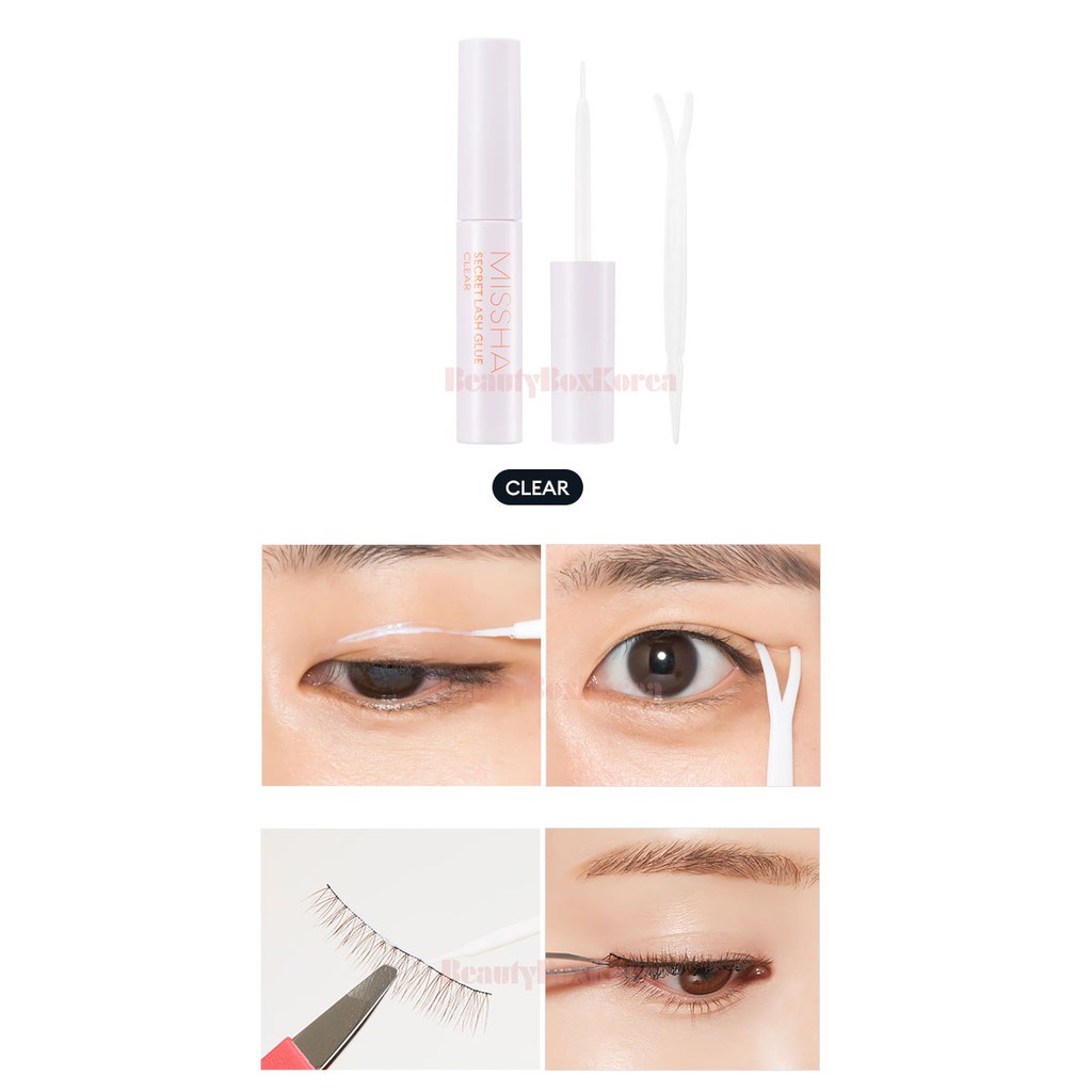 MBC Keo Dán Mi Giả Missha Secret Lash Black/Clear Glue