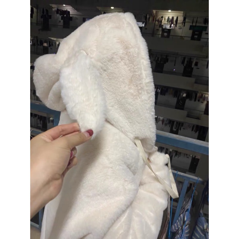 Áo khoác lông tai thỏ rất vui mắt hàng Quảng Châu | BigBuy360 - bigbuy360.vn