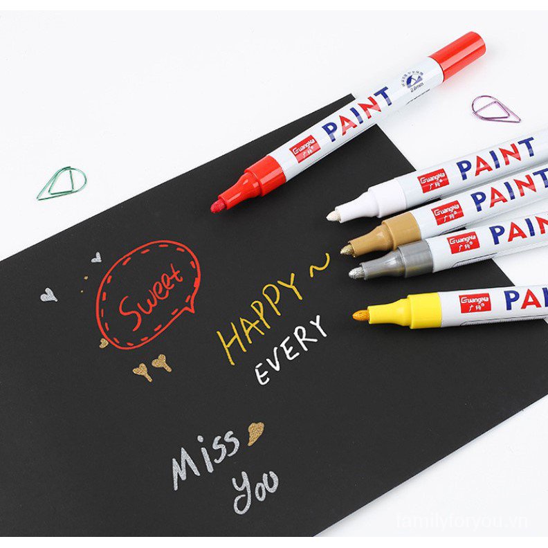 Set 12 bút lông màu vẽ tranh sơn dầu nhanh khô chống thấm nước DIY