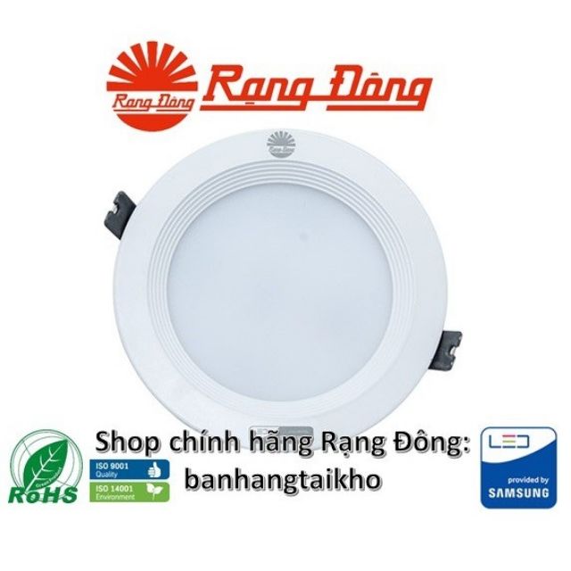[CHÍNH HÃNG] Đèn âm trần đổi màu 9W lỗ 110mm Rạng Đông, ChipLED SAMSUNG, VỎ NHÔM ĐÚC D AT 02L