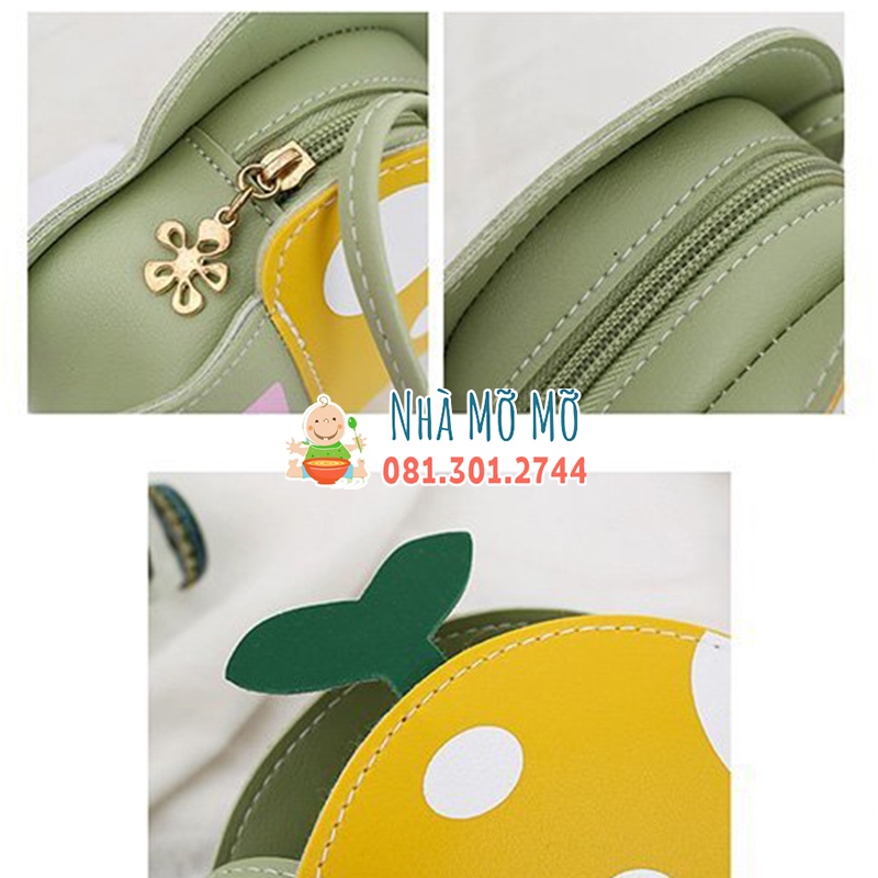 Túi đeo chéo hình cây nấm cho bé - túi đựng lì xì siêu dễ thương cho bé Nhà Mỡ