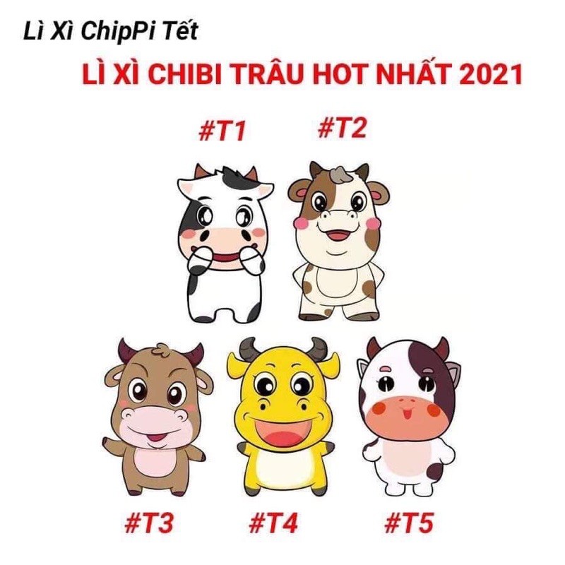 Combo 10 lì xì chibi dễ thương