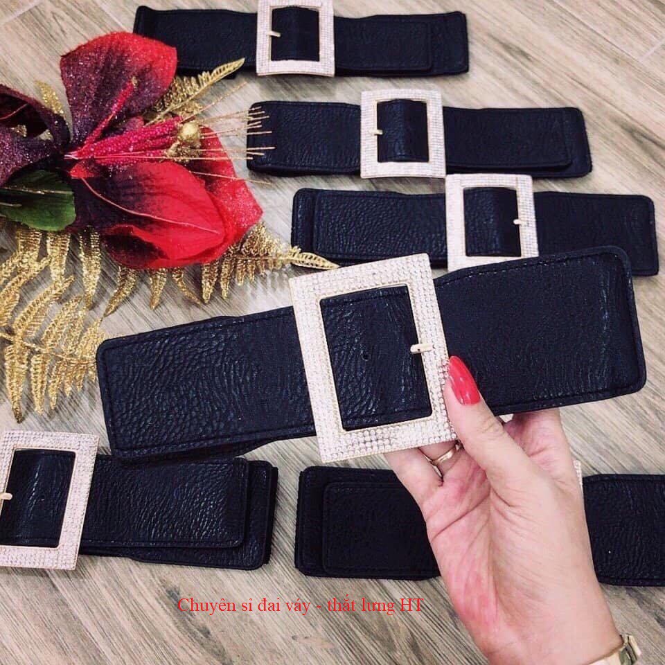 Đai váy belt KIM ĐÁ 6cm