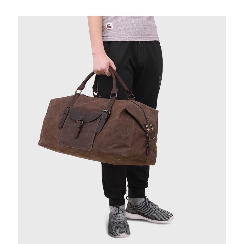 Túi xách du lịch da bò sáp BEE GEE DBS07823