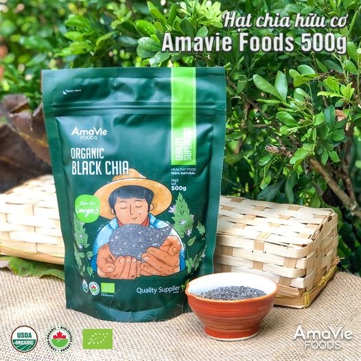 Hạt chia hữu cơ Amavie Foods 500g