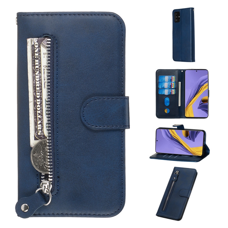 YYT| Bao Da Đựng Điện Thoại Có Khóa Kéo Cho Samsung Galaxy A11 A21S A10 A20 A30 A50 A50S A10S A20S A30S A31 A51 A71 M10 M10S M11 | BigBuy360 - bigbuy360.vn