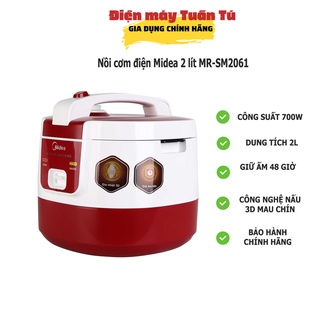 Nồi cơm nắp gài midea 2 lít mr-sm2061.hàng chính hãng