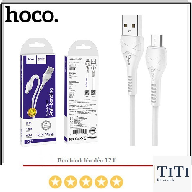 Cáp sạc nhanh micro USB Hoco X37