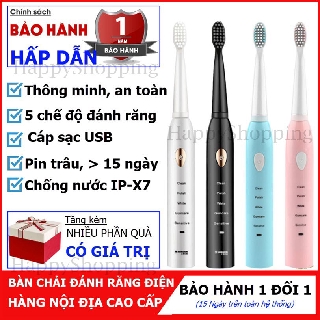[QUÀ TẶNG HẤP DẪN] Bàn chải điện SONIC X1, Bàn chải đánh răng điện Hàng nội địa cao cấp, An toàn cho mọi lứa tuổi