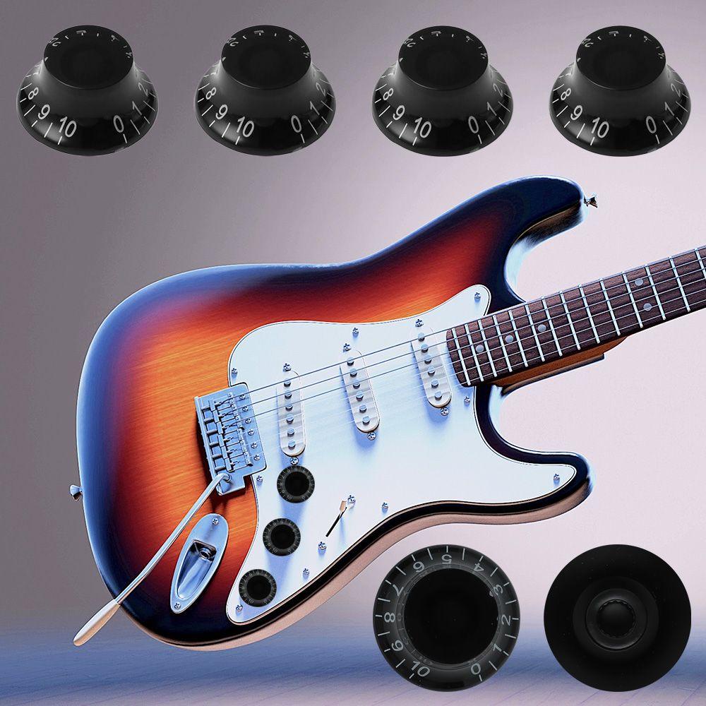 Núm Vặn Điều Chỉnh Âm Lượng Đàn Guitar Bằng Nhựa Màu Trắng Đen
