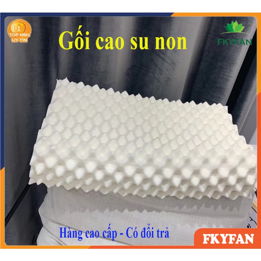 Gối Cao Su Non Người Lớn Mềm Mại, Êm Ái, Có Độ Đàn Hồi Cao, Chống Đau Vai Gáy, Ngáy Ngủ, Giúp Lưu Thông Máu [BH 1-1]