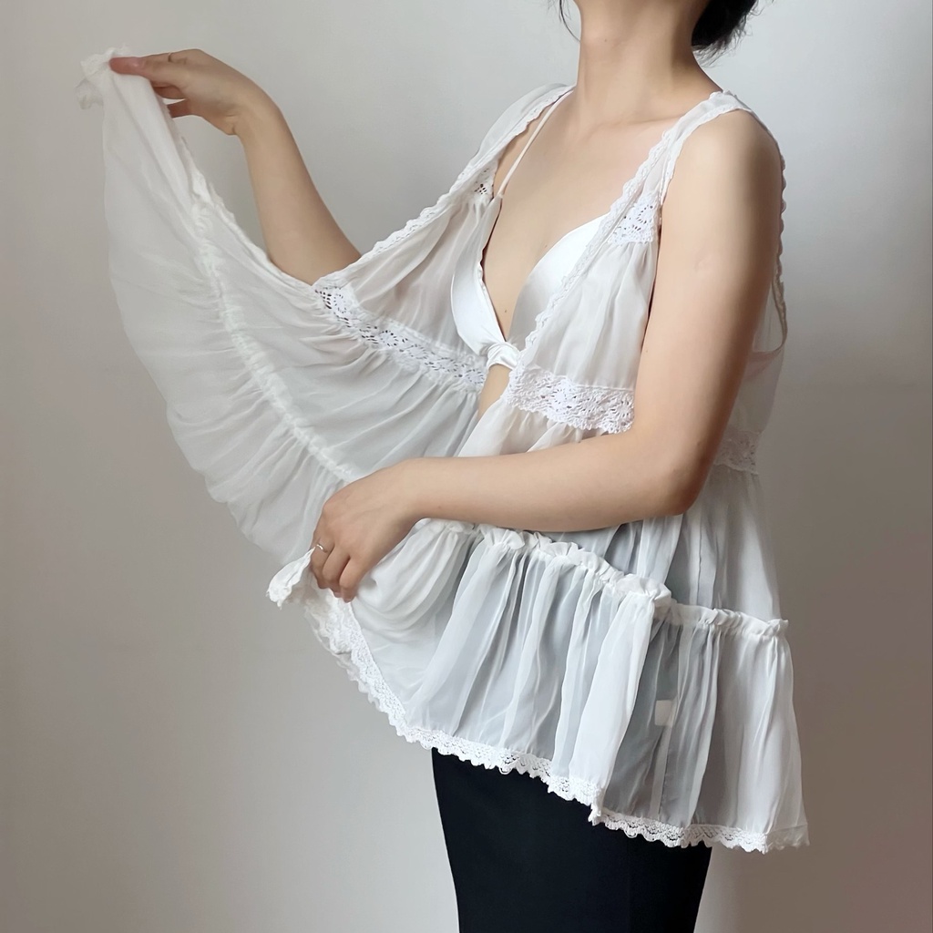 Áo Nữ Phong Cách Ulzzang 👗2HANDS.OUI👗 Thời Trang Dạo Biển - Chất Liệu Mát