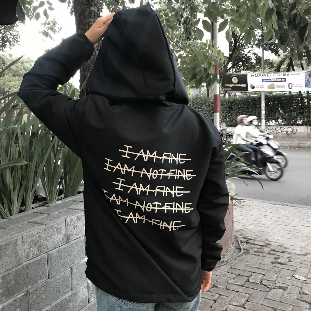 Áo Khoác Dù 2 Lớp [Fine Not Fine] Chống Nước (UNISEX) | BigBuy360 - bigbuy360.vn