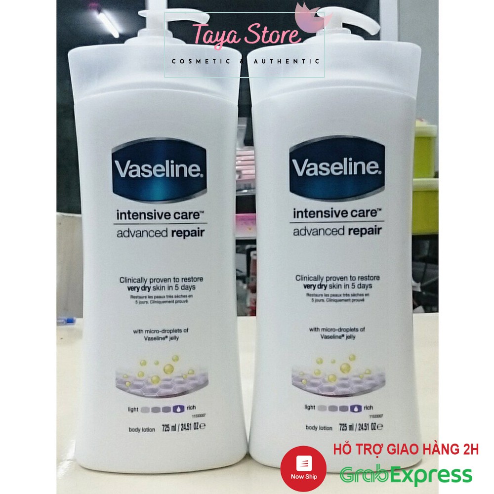 Sữa dưỡng thể Vaseline Intensive Care Deep Restore 725ml