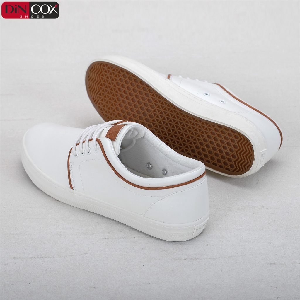 Giày Sneaker Da Nam DINCOX C03 Khí Chất Lịch Thiệp White