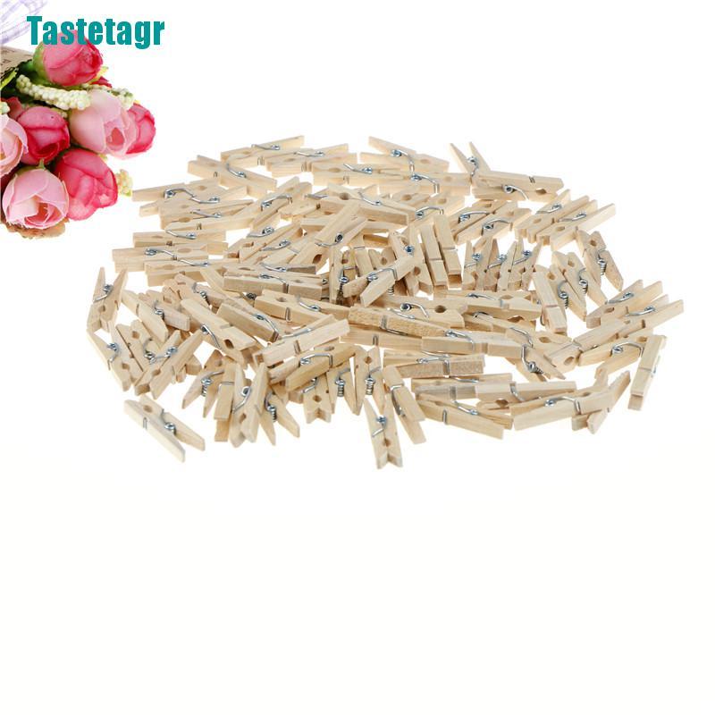 Set 100 Kẹp Gỗ Phơi Quần Áo Tiện Dụng