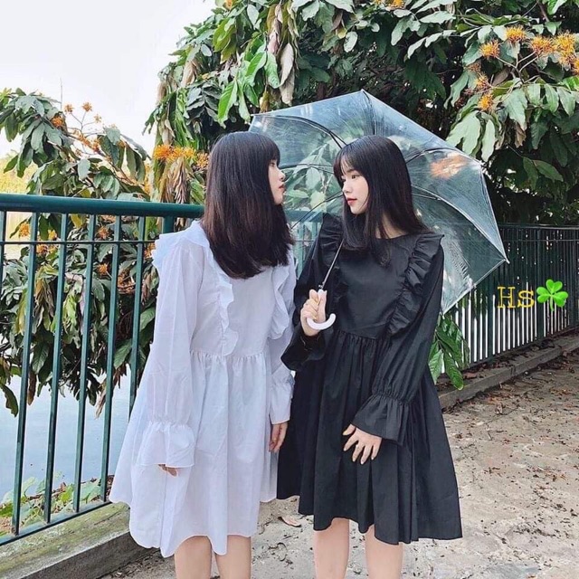 Váy baby bèo buộc dây HSU1