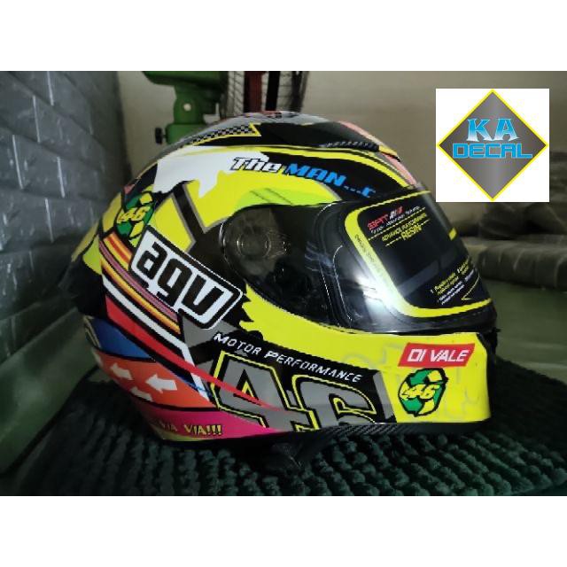 Decal dán nón full face Agv 46