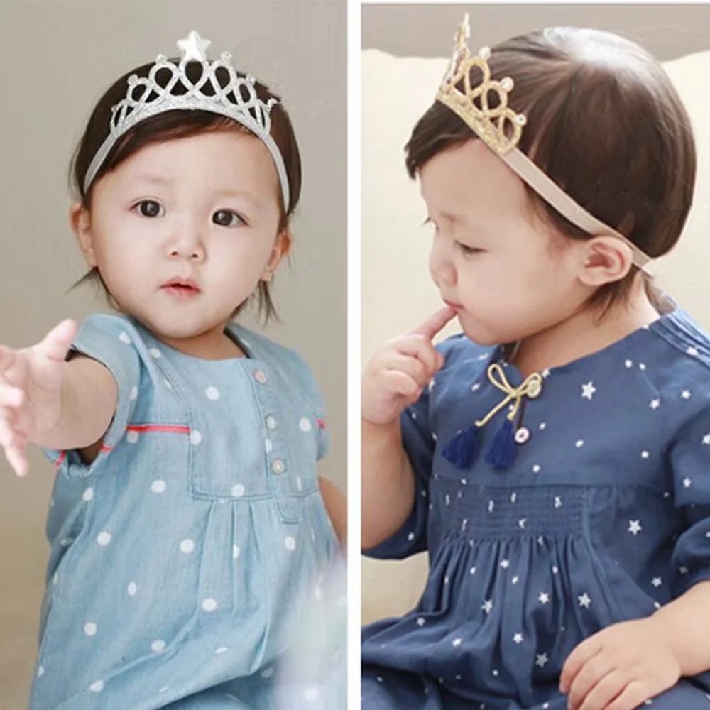 Băng Đô Vương Miện Công Chúa Cho Bé Gái Sơ Sinh