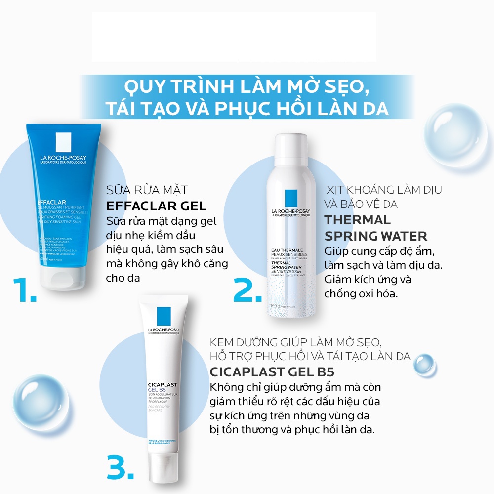 Kem Dưỡng Dạng Gel - La Roche-Posay Cicaplast Gel B5 40ml, Giúp Làm Mờ Sẹo, Hỗ Trợ Phục Hồi & Tái Tạo Da